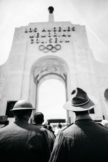 wwi memorial ceremony -- exposition park -- los angeles -1002154