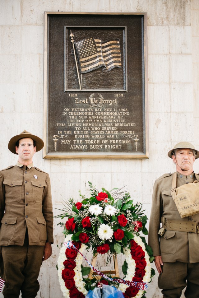 wwi memorial ceremony -- exposition park -- los angeles -1002239