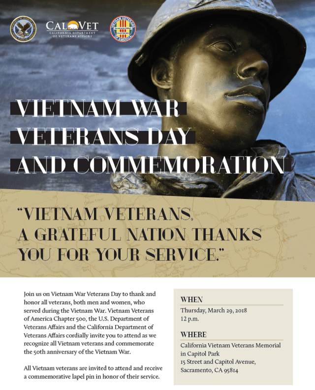 Vietnam Veterans Day flyer