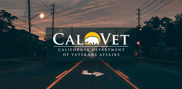 View of a street at sunset.