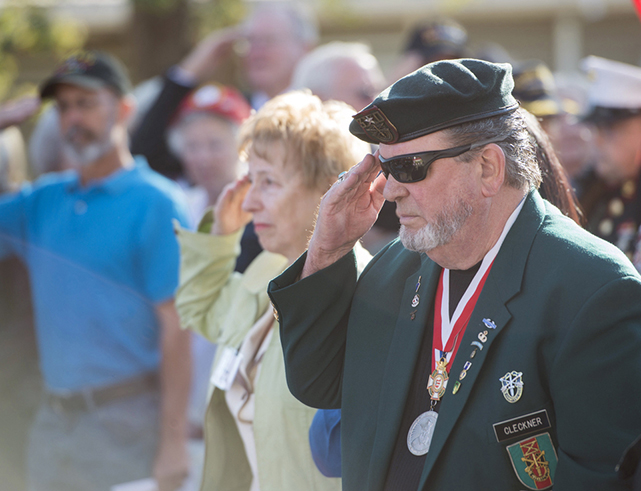 Cleckner at the dedication of the 
Veterans Home of California-Redding.  
