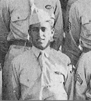 Photo of Private Joe Gandara in uniform.