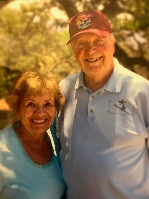 Ed and Peggy still in love all these many years.