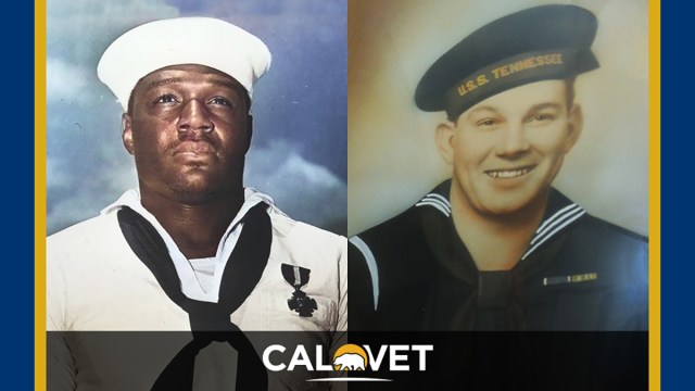 Feature art for the two Millers story, head shots of the two Navy sailors by the name of Miller at Pearl Harbor on Dec. 7.