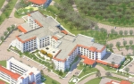 Rendering of the aerial view of the new SNF building in Yountville.
