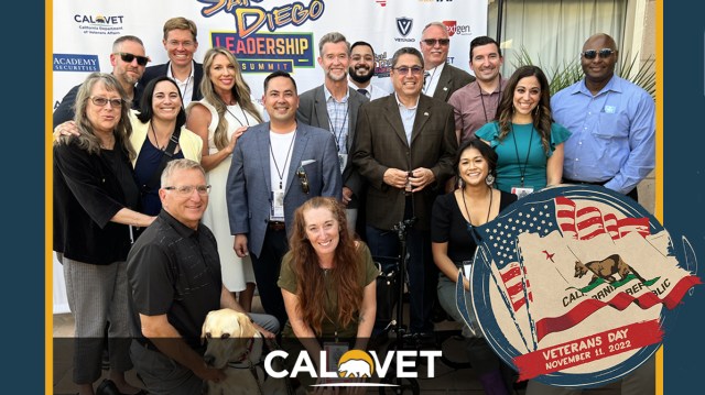 Group shot of the Veterans Division team at the CalVet Leadership Summit 2022.