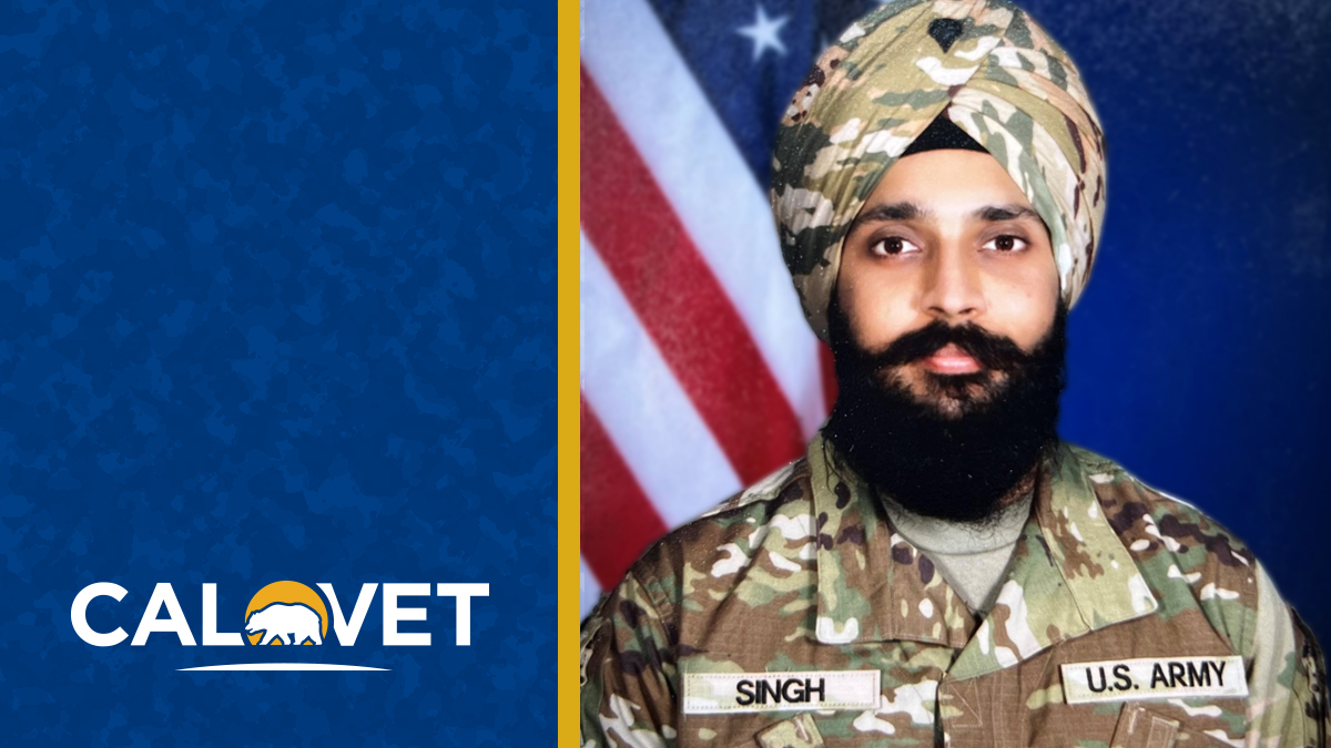 Feature art for WordPress article, headshot of servicemember Kanwarpreet Singh.