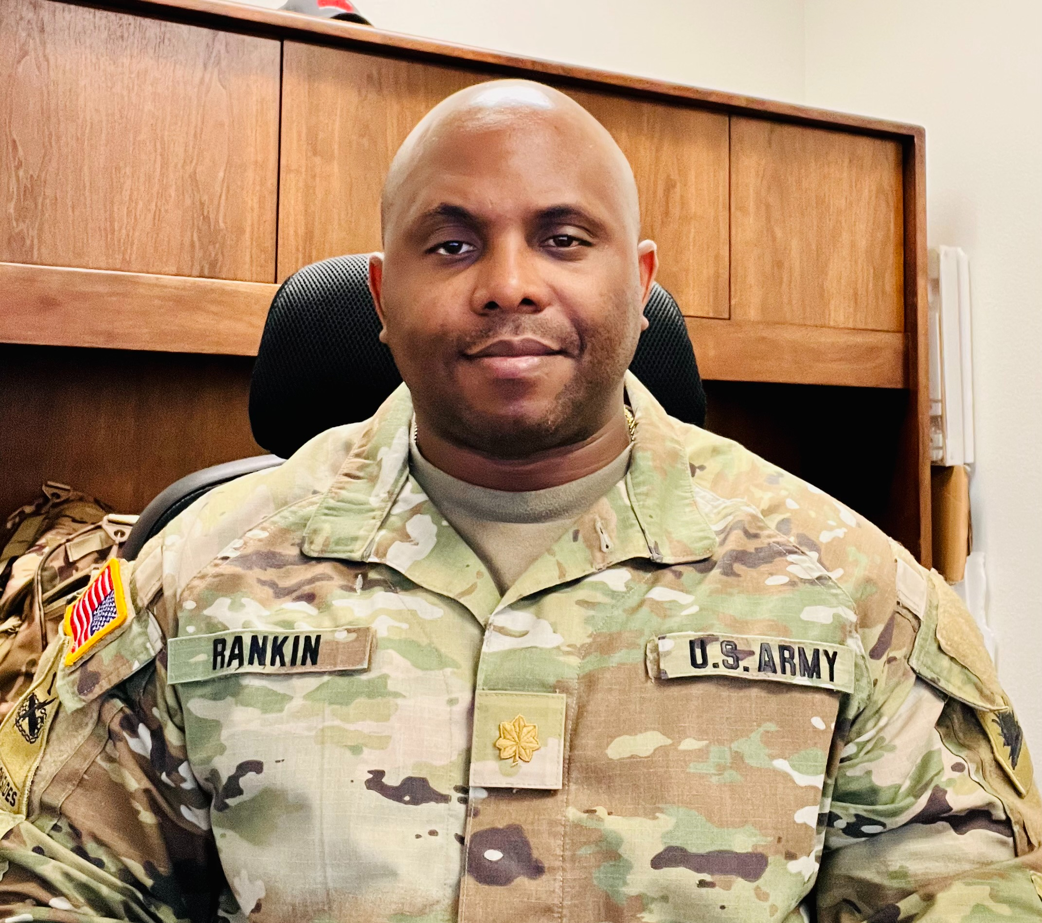 Head and shoulders photo of Army veteran Rankin in uniform.