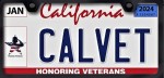 Photo of Woman Veteran license plate decal