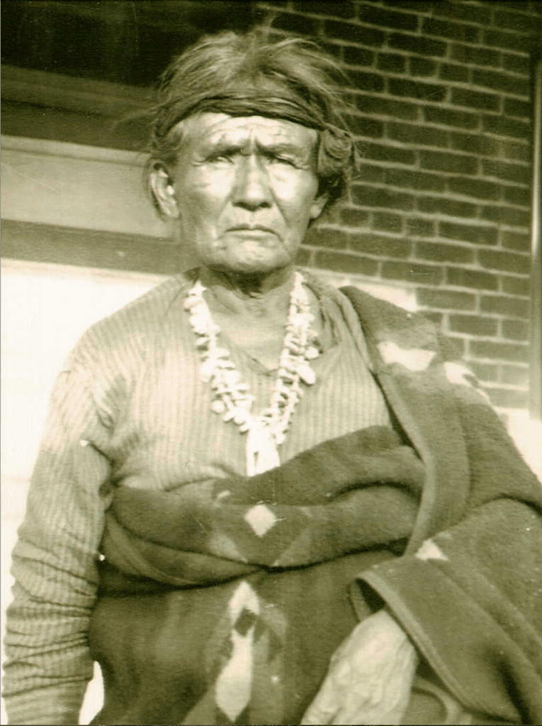 Black and white image of Native American man.